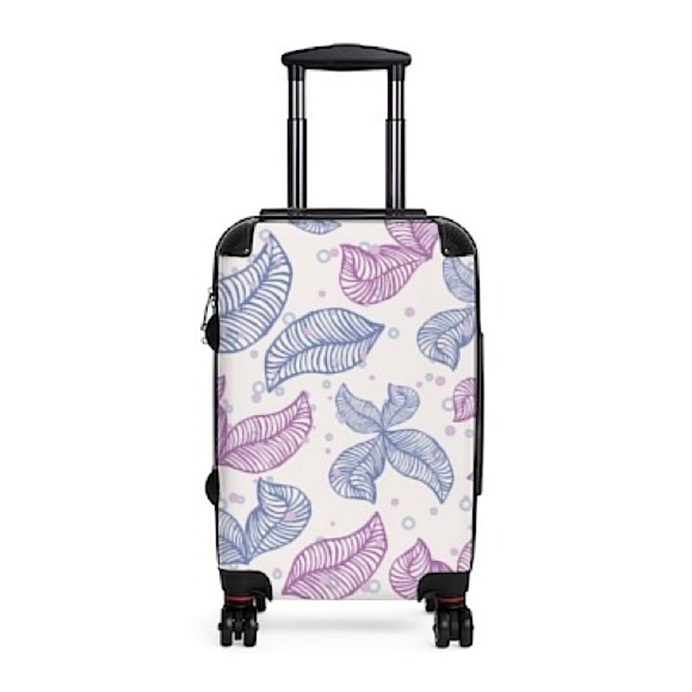Purple Feather Suitcase